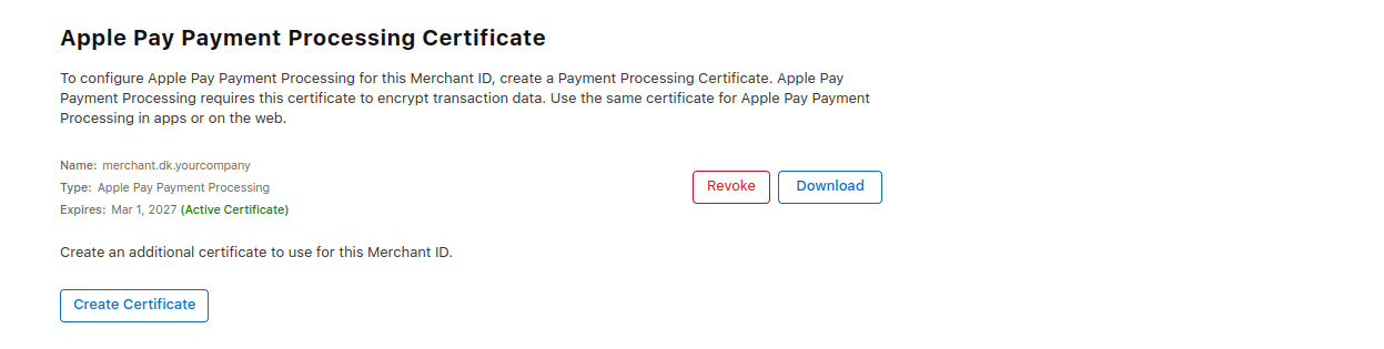 Upload processing certificate step 3