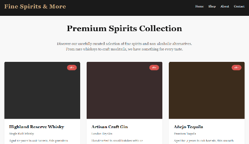 Liquor store illustration